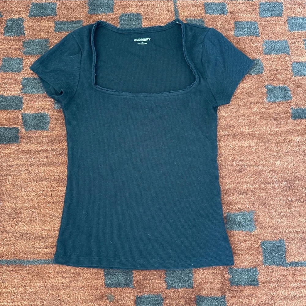 Old Navy Women's Short Sleeve Black Tee
